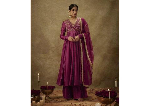 Buy Designer Anarkali Gowns Online – Luxury Fashion at Muzai - 3/4