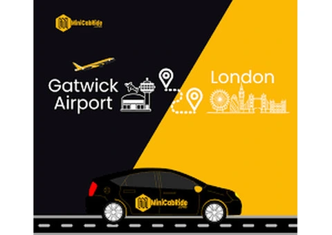 Reliable Taxi London Gatwick Services with MiniCabRide