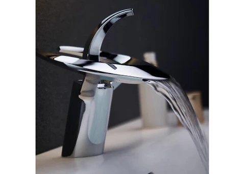 High-end Bathroom Hot And Cold Copper Basin Waterfall Tap TW0378B - 2/5