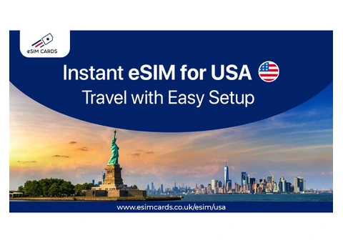 Activate Your USA eSIM in Seconds with Unlimited Data and Coverage
