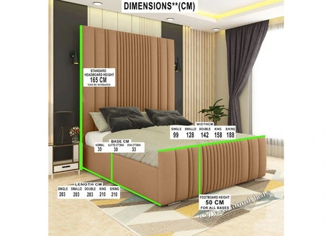 2025 Middleton High Headboard Bed Frame {2-Piece Headboard} - 6/9