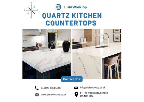 Quartz Kitchen Countertops | +44 0208 368 5555 | DialAWorkTop