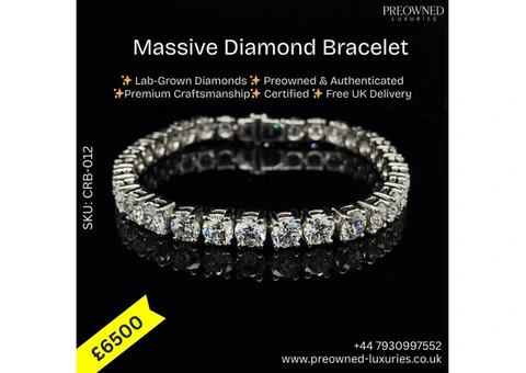 Buy Massive Diamond Bracelet Online in UK - Luxury Redefined
