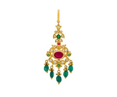 Pure Gold Maang Tikka Designs | Dazzling Collection at CMR Jewellery