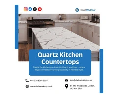 Quartz Kitchen Countertops | +44 0208 368 5555 | DialAWorkTop