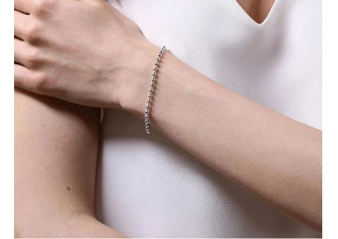 Sterling silver ball bracelet