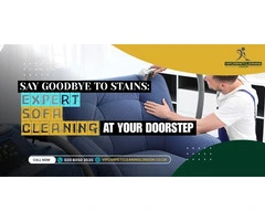 Say Goodbye to Stains: Expert Sofa Cleaning at Your Doorstep