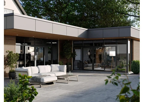 Modern Aluminium Sliding Patio Doors – Super Slim Design - 1/4