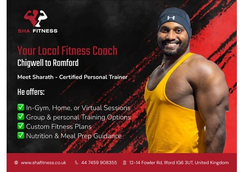 Local Fitness Coach | From Chigwell to Romford | Join now!