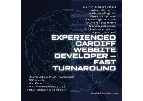 Experienced Cardiff Website Developer – Fast Turnaround