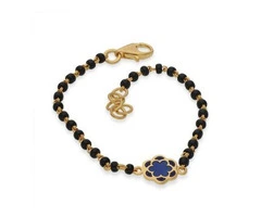 Shop Elegant Black Beads Bracelet Gold – Timeless Tradition | CMR Jewellery