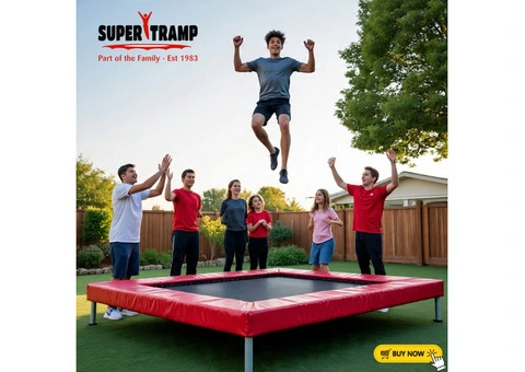 Trampoline with Lights for Night Play - 4/8