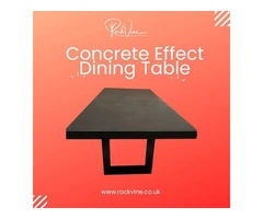 concrete effect dining table