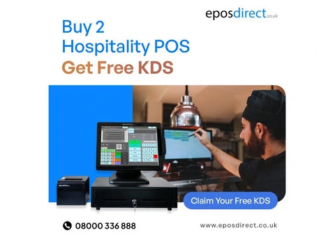 Buy 2 Hospitality EPOS Packages Get a FREE Kitchen Display System