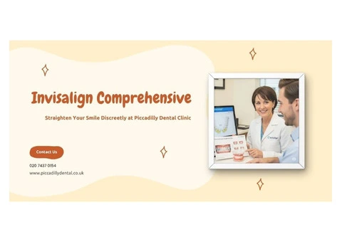 Invisalign Comprehensive – Straighten Your Smile Discreetly at Piccadilly Dental Clinic