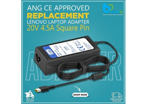 Buy Wholesale ANG CE Approved Replacement Lenovo 20V 4.5 Square Pin Laptop Charger in UK