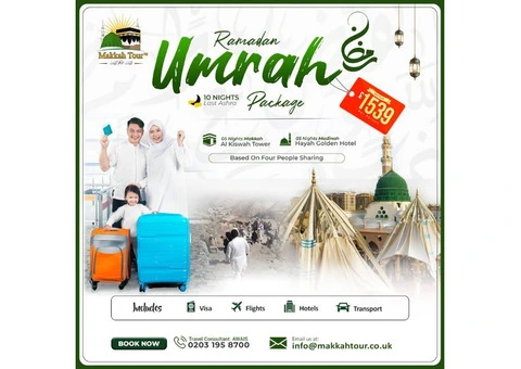 Exclusive Ramadan Umrah Packages from UK – Limited Seats