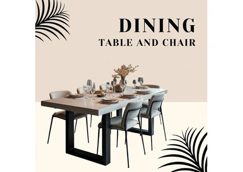 dining table and chair