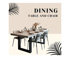 dining table and chair