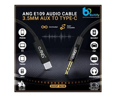 Buy Bulk ANG E109 3.5MM Aux to Type-C Audio Cable in UK