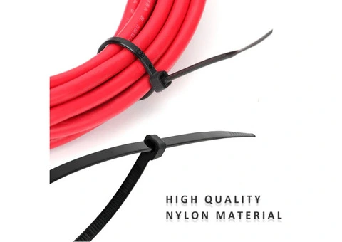 Black Cable Ties Self Locking Heavy Nylon Wire Wrap Zip - 2/5