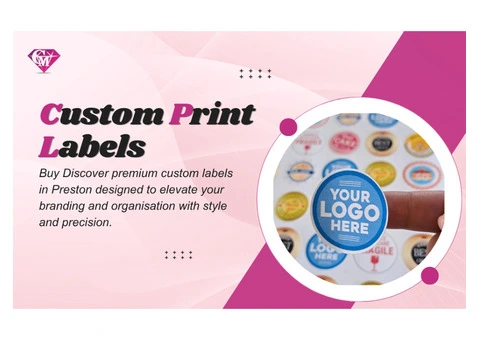 Custom Print Labels for Premium Branding & Organisation