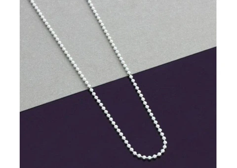 Ladies silver chain - 1/5