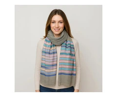 Elegant Large Fine Pashmina Stole with Patterned Design – TCG London