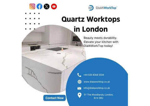 quartz worktops in london | +44 020 83685555 | DialAWorkTop