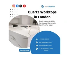 quartz worktops in london | +44 020 83685555 | DialAWorkTop