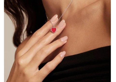 Silver heart necklace - 1/5