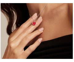 Silver heart necklace