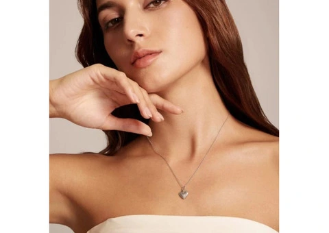 Silver heart necklace - 3/5