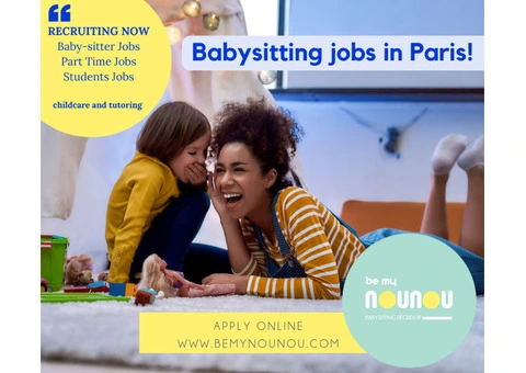 ENGLISH BABYSITTING AND TUTORING JOBS IN PARIS