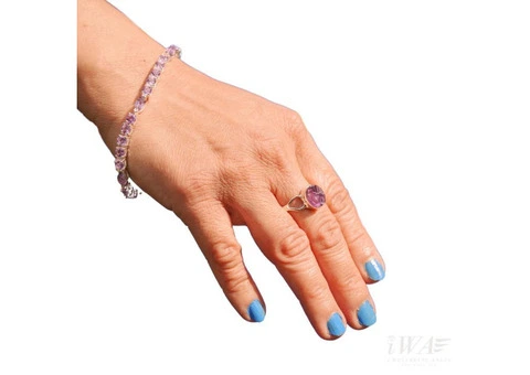 Natural Gemstone Bracelets UK – Pyrite & Rose Quartz Jewelry for Women