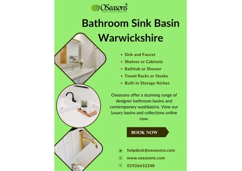 Bathroom Sink Basin Warwickshire – Contemporary & Classic Ranges