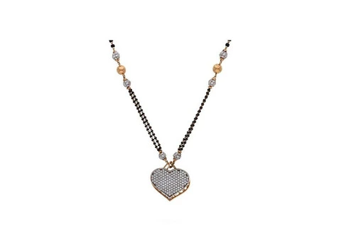 Latest Black Beads Gold Chain Designs at CMR Jewellery