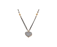 Latest Black Beads Gold Chain Designs at CMR Jewellery