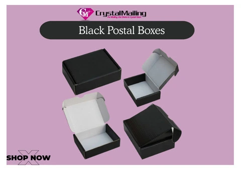 Strong Black Postal Box 6×6×2.5 – Compact & Reliable