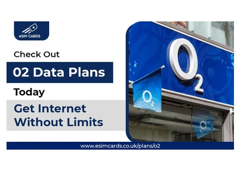 Explore UK & Europe with O2 Unlimited eSIM Data