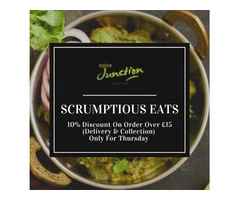 10% Discount On Order Over £15 (Delivery & Collection) Only For Thursday