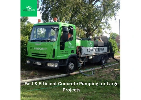 Fast & Efficient Concrete Pumping for Large Projects