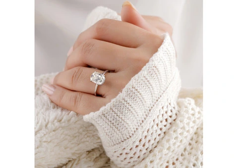 2ct Oval & Pear Trilogy Engagement Rings | Lab-Grown Diamonds London - 1/6