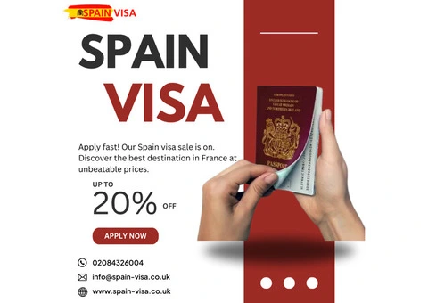 Spain Visa from UK – Quick Process, Exclusive 20% Discount