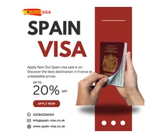 Spain Visa from UK – Quick Process, Exclusive 20% Discount