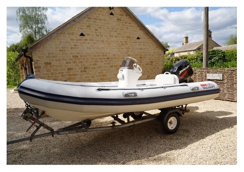 Valiant RIB 4.5M, inflatable boat 50hp Mercury + trailer - 3/6