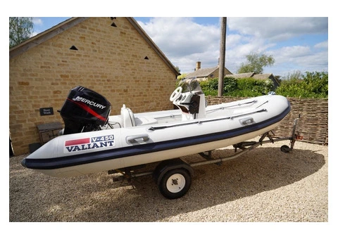 Valiant RIB 4.5M, inflatable boat 50hp Mercury + trailer - 6/6