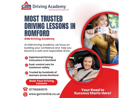 Choose GSM Driving Academy for the Most Trusted Driving Lessons in Romford