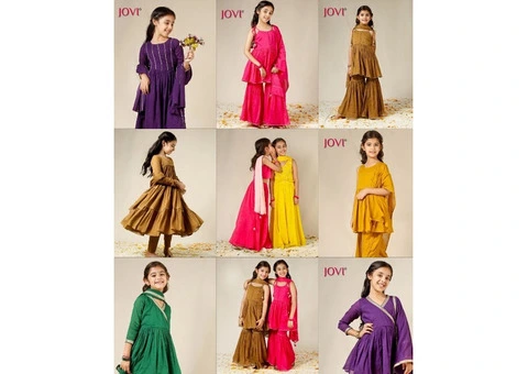 JOVI India Kids Party Wear Dress Collection – Stylish & Traditional - 10/12