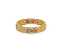 Light Weight 10 Gram Gold Bangles Designs with Price | CMR Jewellery